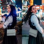 Schoudertas voor dames, schoudertas met ritssluiting, crossbody tas, leren handtas, klein, dagrugzak, lichtblauw, Convertible
