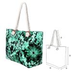 Grote waterafstotende strandtas met rits Hippie Style
