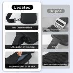 Sling Bag Schoudertas, borsttas, schoudertas voor dames en heren, met RFID-blokkering, borsttas, crossbody tas, kleine herentas, geschikt voor linker- en rechterschouders, zwart, s