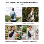 Borsttas, schoudertas, voor heren, kleine mannenhandtas, slingbag, damestas, messenger crossbody bag, crossbody bag, crossbody bag voor outdoorsporten, reizen, fietsen, wandelen, g