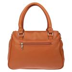 Grote schoudertas voor dames in lederlook, lichtblauw, 32 x 24 x 12 cm, Schoudertas