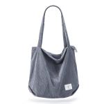 dikkere corduroy draagtas, extra grote capaciteit, handtassen, schoudertassen met rits, corduroy draagtas voor dames, meisjes, boodschappentas voor werk, school, college, dagelijks