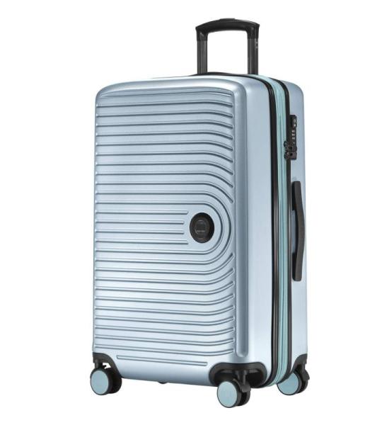 Hauptstadtkoffer Rolkoffer, middelgroot/groot, harde schaal van ABS, 4 rubberen zwenkwielen, voldoet aan TSA-eisen Mitte, blauw