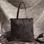 AMZOPDGS STUKS Handtas Pendelaar Draagtas Uniseks Schoudertas Business Bag Retro Heren Tas (A 38 * 35 * 11cm)