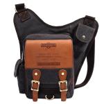 KAUKKO Canvas Tactical Vintage Borsttas Tactical Schoudertas