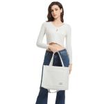 Corduroy schoudertas voor dames met ritssluiting, casual, esthetische handtas, schoudertas, tote crossbody tas, afneembare schouderriem, shopper voor school, werk, dagelijks gebrui