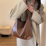 CXINLky Schoudertas voor dames, PU-leer, kleine draagtas, schoudertas, zachte hobo handtassen, effen tas, handtas, schoudertas voor vrouwen