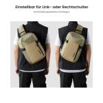 mannen schoudertas voor 2024 13 inch iPad Pro M4, 13 inch iPad Air M2, 13 inch MacBook Air M3 A3114, minimale enkele riem sling tas daypack schoudertas, klein formaat