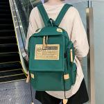 Gelb&Schwarz Rucksack und Lunchtaschen-Set für Mädchen, Schüler, Schultasche, Segeltuch, große Kapazität, vielseitiger Reise-Laptop-Rucksack, Unisex, Paar, College, Schultasch
