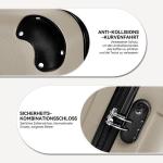 BEIBYE Harde koffer, trolleykoffer, rolkoffer, reiskoffer, handbagage, 4 wielen, M/L/XL, champagne