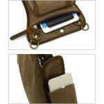 Waterdichte motortas canvas drop beentas sport dij outdoor heuptas voor mannen vrouwen fietsen multi-pocket taille heuptasje dagrugzak (zwart)