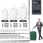 COOLIFE Harde koffer trolley rolkoffer reiskoffer ardschaal Boardcase handbagage met TSA-slot en 4 wielen, zwart/bruin, Premium koffer