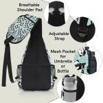 Pandabär-Schultertasche für Herren, Damen, Kinder, Jungen, Mädchen, niedlicher Pand-Sling-Rucksack, Umhängetasche, lässige Schultertasche, Brusttaschen für Sport, Wandern, Re
