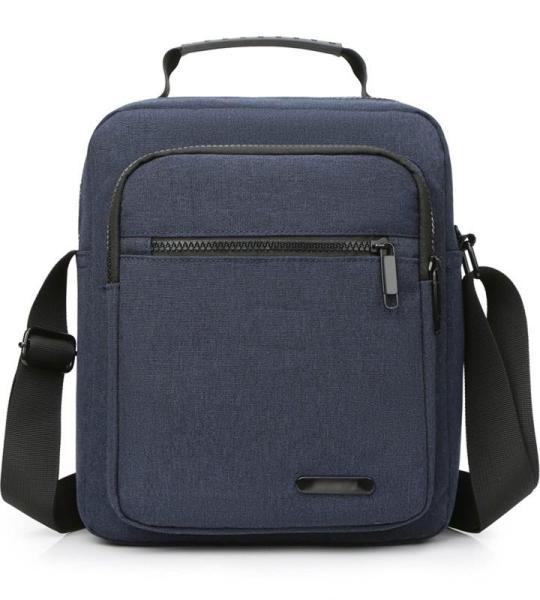 CHDWEY Umhängetaschen für Herren Casual Business Umhängetasche Männer Crossbody Taschen Hohe Qualität Männer Mode Multifunktions Messenger Bag Nylon Männer Handtasche(Blue,2