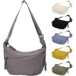 Halve maan schoudertas voor dames en heren, halve maanvormige sling crossbody tassen met verstelbare riem voor dagelijks casual reizen