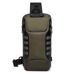 FANDARE Diefstalbeveiliging, borsttas, slingrugzak, casual dagrugzak met USB, voor heren en dames, schoudertas, voor outdoor, sport, wandelen, fietsen, reizen, waterdicht polyester