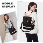 Damesrugzak, diefstalbeveiliging, handtassen gedragen rug dames, kleine schoudertas, sterke rugzak, vrije tijd, casual, licht, voor reizen, school, werk, universiteit, universiteit