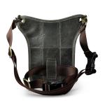 Waterdichte Motortas Echt Leer Mannen Multifunctioneel Ontwerp Casual Sling Schouder Messenger Bag Reizen Taille Riem Pack Drop Been Tas (Color12)