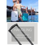 HAUPTSTADTKOFFER Midden grote harde koffer, TSA, 4 wielen, check-in bagage met 8 cm volumevergroting, 77 cm, 130 liter, grafiet, rood, kofferset