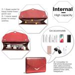 Dames avondclutch, glanzende elegante handtas voor bruiloften, feesten, datum, cool hagedispatroon ontwerp schouder crossbody tas, middelgrote maat, Bordeaux