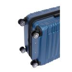 Beibye Hard Case Trolley koffer met dubbele wieltjes, maat M, L, XL, blauw