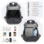 Rugzak dames rugzak anti-diefstal dames casual daypack rugzak dames kleine rugzak dames elegante kleine rugzak dames stadsrugzak meisjes, 2-zwart, Eén maat, Casual