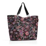 Shopper XL paisley black – ruime boodschappentas en elegante handtas in één, van waterafstotend materiaal, Paisley Black, X-Large, Shopper
