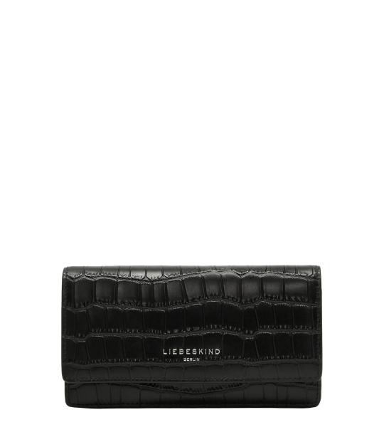 Liebeskind Berlijn Slam Seasonal NOOS New Croco Purse, Black, zwart