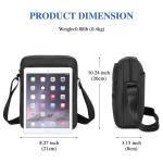 BAIGIO Schoudertas heren schoudertas Oxford kleine herentas crossbody messenger tas met iPad-vak en verstelbare schouderriem, zwart-u, Hedendaags