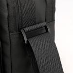 CHDWEY Umhängetaschen für Herren Vintage Mann Crossbody Tasche Kleine Männer Umhängetasche Tragbare Nylon Männliche Geldbörse Casual Mobiltelefon Jungen Messenger Bag(Black)