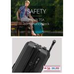 HAUPTSTADTKOFFER Midden grote harde koffer, TSA, 4 wielen, check-in bagage met 8 cm volumevergroting, 77 cm, 130 liter, grafiet, Grafito., koffer