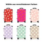NoBoringSuitcases.com Handbagage, harde koffer met TSA-slot, jongens en meisjes, trolley, reiskoffer, draagtas, rolkoffer, klein of middelgroot, Polka-dots, koffer