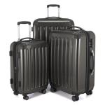 HAUPTSTADTKOFFER Alex Hand, 55 x 38 x 23 cm, TSA, 4 wielen, 42 liter, reiskoffer, hardshellkoffer, rolkoffer, boordkoffer, grafietgrijs, kofferset