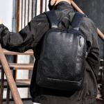 CHDWEY Umhängetaschen für Herren Männer Große PU-Leder Reise Rucksack Laptop Taschen Design Männer Umhängetasche Hohe Qualität Männer Rucksack Handtasche