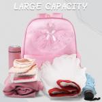 besbomig Ballet tas meisjes ballerina danstas prinses schoudertas sporttas voor kinderen en tieners grote rugzak voor gym zwemmen roze, roze