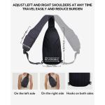 Borsttas, schoudertas, voor heren, kleine mannenhandtas, slingbag, damestas, messenger crossbody bag, crossbody bag, crossbody bag voor outdoorsporten, reizen, fietsen, wandelen, g