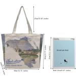Canvas Tote Bag Esthetisch - Tote tas met ritssluiting en binnenvak door schouder Tote tassen voor vrouwen winkelen en reizen - Waardering cadeau voor leraar bruidsmeisje vriendsch