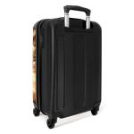 NoBoringSuitcases.com Kinderkoffer, handbagage, harde koffer met TSA-slot, jongens en meisjes, trolley, reiskoffer, draagtas, rolkoffer, klein of middelgroot, 45 rode raceauto, kin