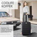COOLIFE Harde koffer trolley rolkoffer reiskoffer ardschaal Boardcase handbagage met TSA-slot en 4 wielen, appelgroen, Premium koffer