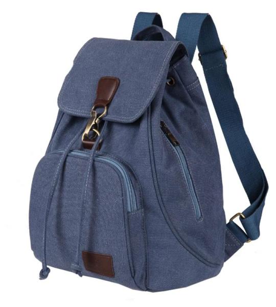 callmo Rugzak voor dames, damesmode, effen, stof, grote capaciteit, schooltas, verstelbare schouderriem, waterdichte ritssluiting, kleine voor vrouwen (groen, eenheidsmaat)