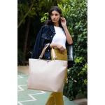 Shopper XL twist coffee – ruime boodschappentas en elegante handtas in één, van waterafstotend materiaal, Twist Coffee, X-Large