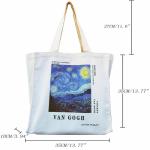 Draagtas, Draagtassen Dames, Boodschappentas, Schoudertas Stoffen Tas, Katoenen Tas, Jute Tas, Met Vintage Print, Canvas Tote Bag om te winkelen School