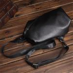 Borsttas heren trendy rugzak mode enkele schouder schoudertas casual sport herentas (B 18 x 28 x 10 cm)
