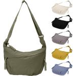 Halve maan schoudertas voor dames en heren, halve maanvormige sling crossbody tassen met verstelbare riem voor dagelijks casual reizen