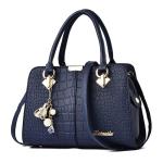 Elegante dameshandtas, schoudertassen, rugzakken, reistas, boodschappentas, shopper, messenger tassen, waterdichte tas, PU-leer, Blauw B, L, Elegant, elegant