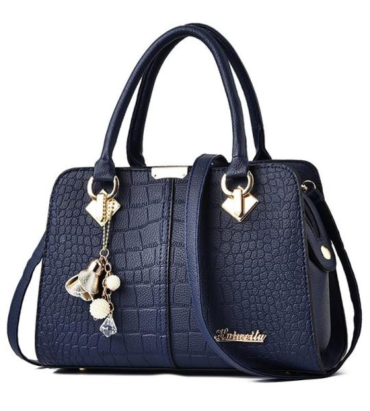 Elegante dameshandtas, schoudertassen, rugzakken, reistas, boodschappentas, shopper, messenger tassen, waterdichte tas, PU-leer, Blauw B, L, Elegant, elegant