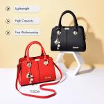 Elegante dameshandtas, schoudertassen, rugzakken, reistas, boodschappentas, shopper, messenger tassen, waterdichte tas, PU-leer, Rode wijn A, L, Elegant, elegant