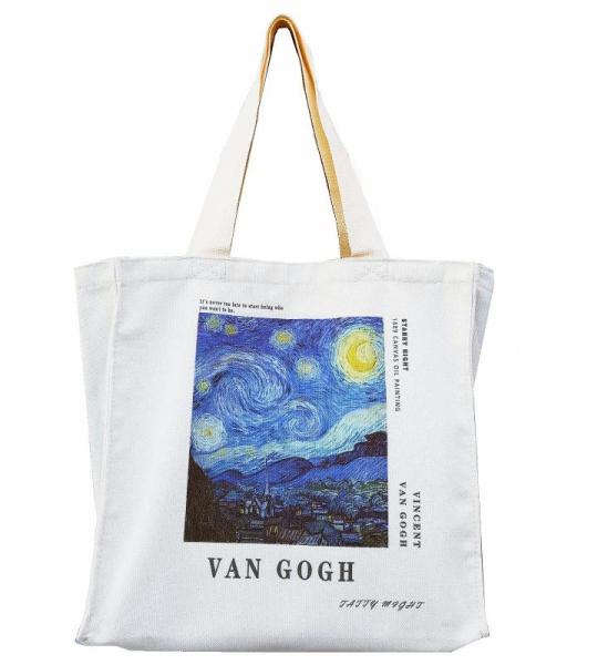 Draagtas, Draagtassen Dames, Boodschappentas, Schoudertas Stoffen Tas, Katoenen Tas, Jute Tas, Met Vintage Print, Canvas Tote Bag om te winkelen School