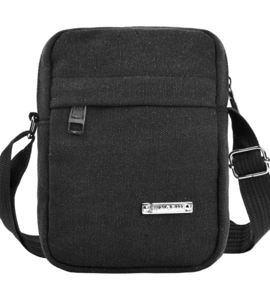 HoaaiGo Crossbody tas voor mobiele telefoon, valbeveiliging, verstelbare messenger tas van canvas, verticale crossbody telefoontas, smartphone-schoudertas voor portemonnee, mobiele
