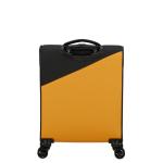 American Tourister Daring Dash - Spinner S, Erweiterbar Handgepäck, 55 cm, 39/46 L, Schwarz/Gelb (Black/Yellow)